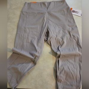 NWT MISSES DANSKIN SZ XXL Gray High-Waisted Leggings/ Tights